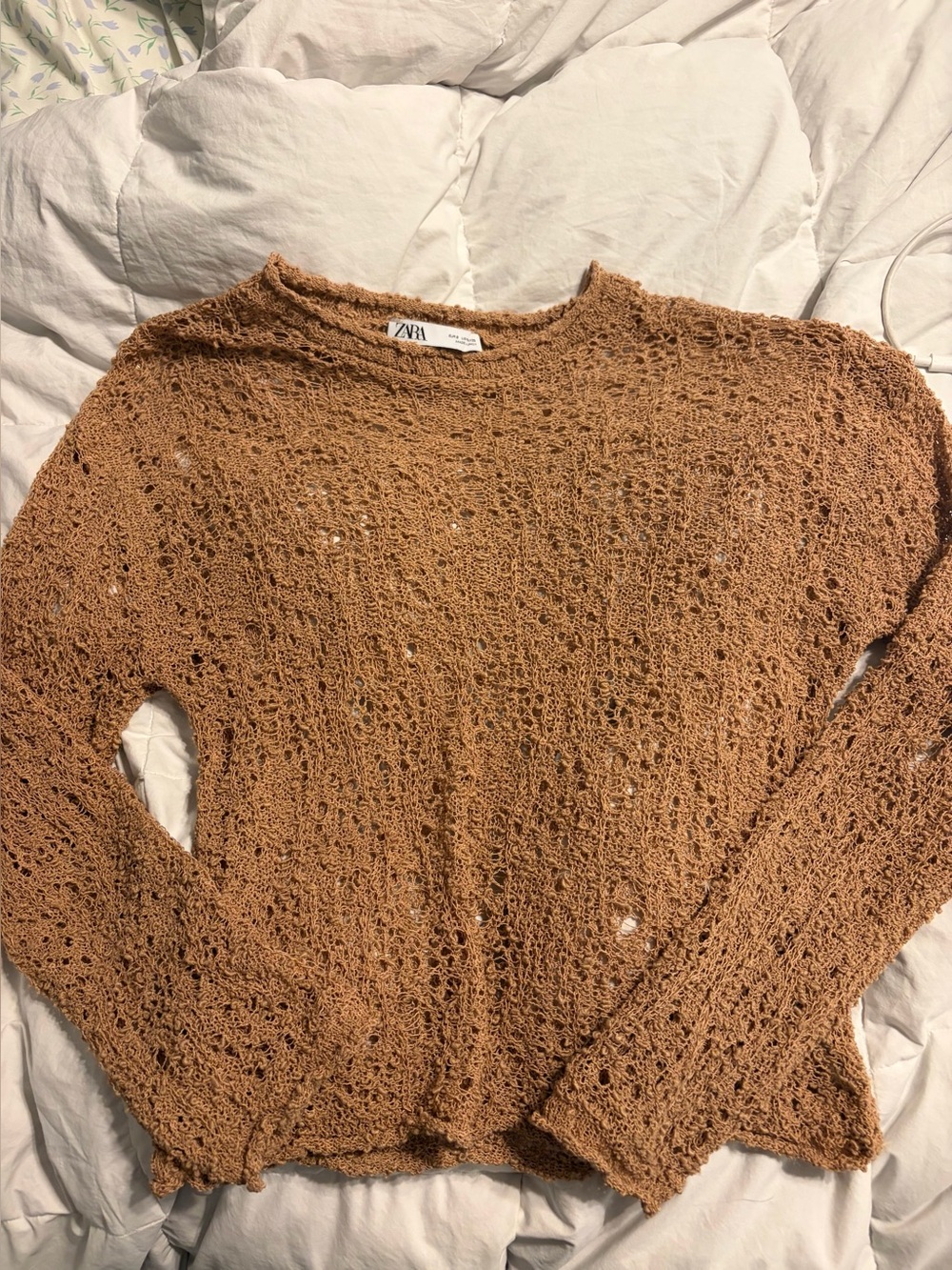 Zara crochet style sweater